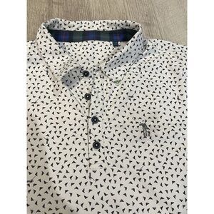 William Murray Polo Shirt Mens X Large Pin High Golf Flag Performance Tech